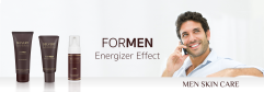 <h4>ENERGIZER EFFECT</h4>
<p>&nbsp;</p>
<p>The&nbsp;<strong>FOR MEN</strong>&nbsp;line is specially designed to respond to the particular needs of male skin, which, thanks to these products, will appear clean, moisturized and protected from external attack and premature ageing.</p>
<p>All the products have been formulated with active ingredients that help to restore the skin's natural hydrolipidic barrier and to provide soothing and decongestive properties for the most sensitized skins.</p>