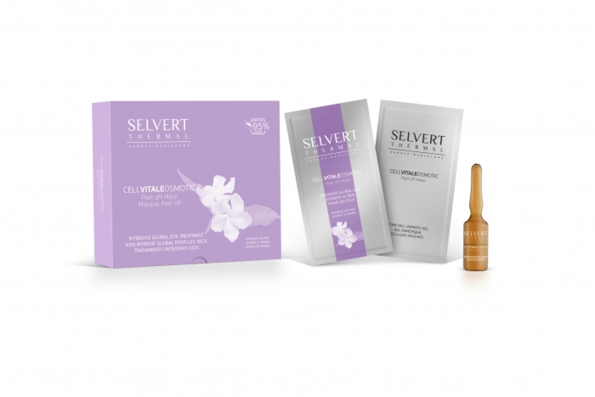 <p>Intensive treatment with Arabian Jasmine extract that works globally on the delicate eye contour area. The eyes restore their lost firmness and are visibly rejuvenated.</p>
<p><strong>BENEFITS</strong>:</p>
<ul>
<li>Reduces bags and dark circles under the eyes</li>
<li>Skin is smoothed</li>
<li>Wrinkles and expression lines are attenuated (around the eyes and between the eyebrows).</li>
<li>Brightens the look</li>
</ul>
<p>5 treatments</p>